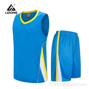 Dernier maillot de basket design uniforme de basket-ball en gros